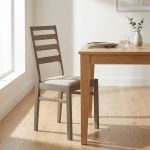 BEATRIX - sedia moderna in legno con seduta in stoffa