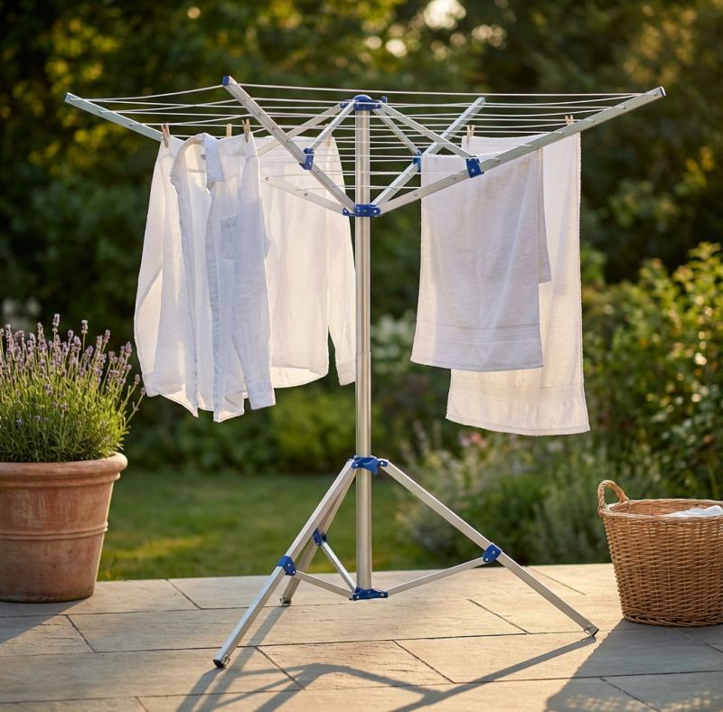 Stendibiancheria 4 bracci da campeggio