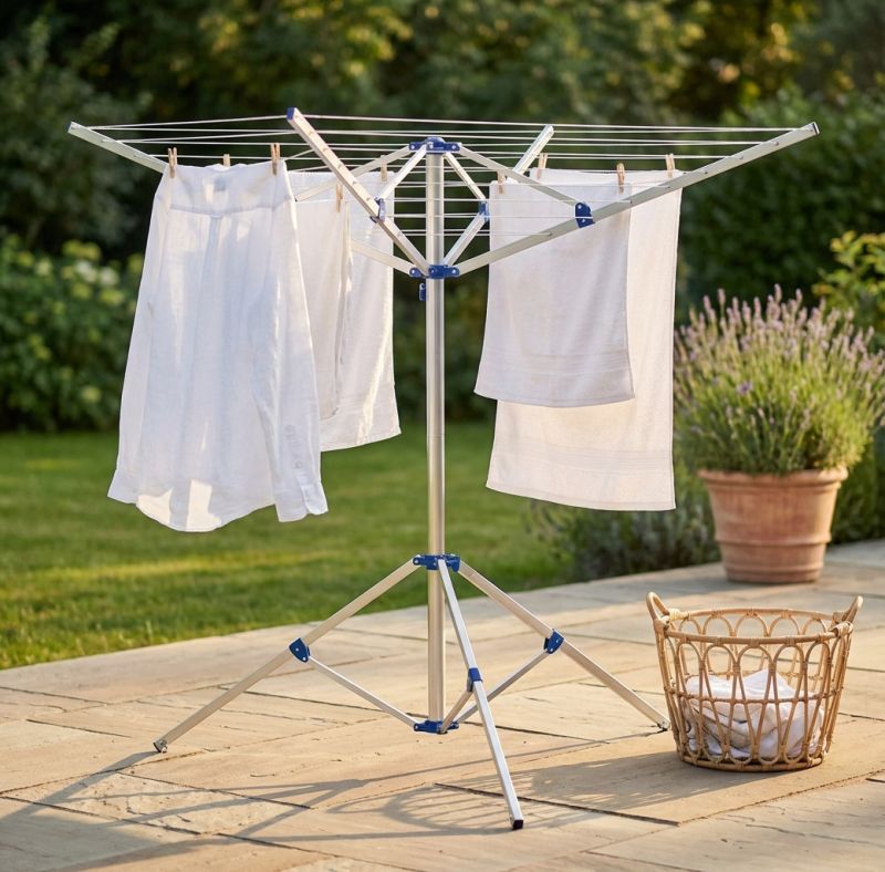 Stendibiancheria 4 bracci da campeggio