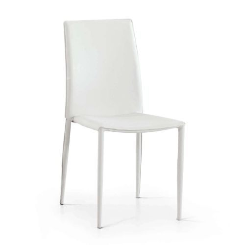 BEVERLEY - sedia moderna ecopelle struttura in acciaio