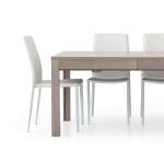 BEVERLEY - sedia moderna ecopelle struttura in acciaio