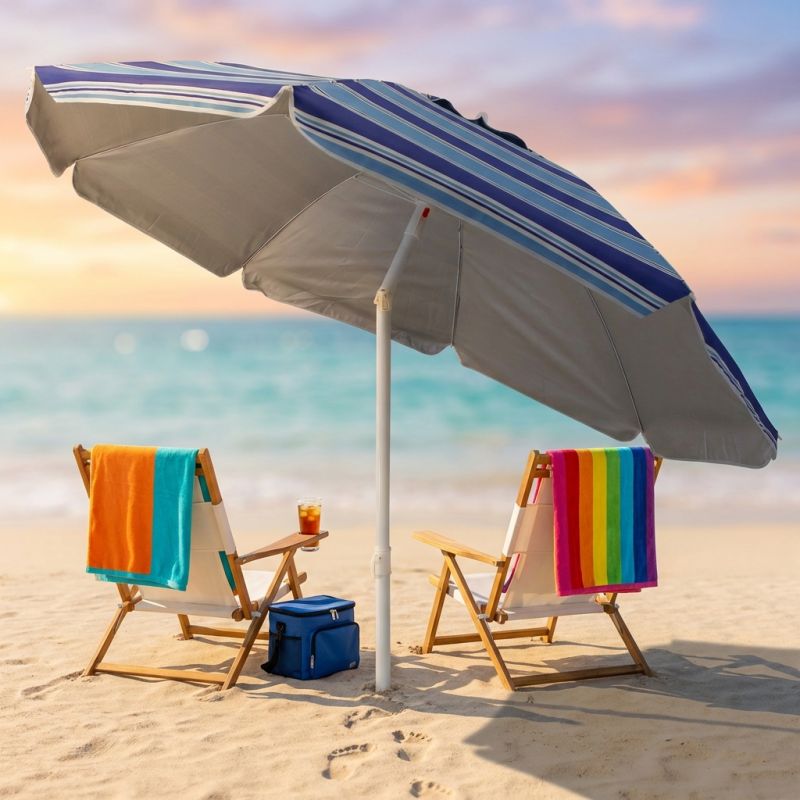 ombrellone da spiaggia poliestere uv m