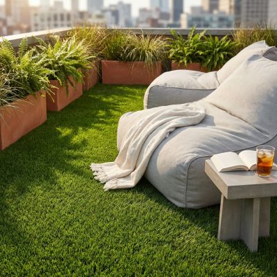 Tappeto Sintetico da 4 cm di spessore misura 1x 25 m