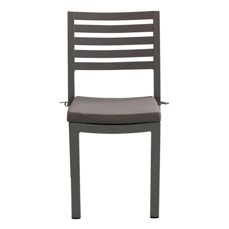 DEXTER - set tavolo in alluminio cm 200/300 x 100 x 74 h con 8 sedie e 2 poltrone Dexter