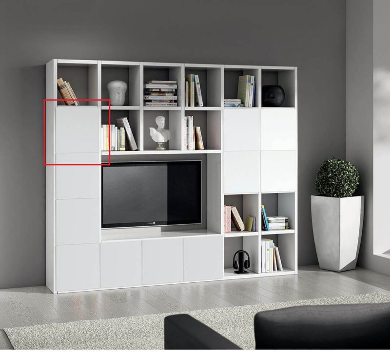 BEVERLY - anta frassinata con apertura sx/dx bianca pareti