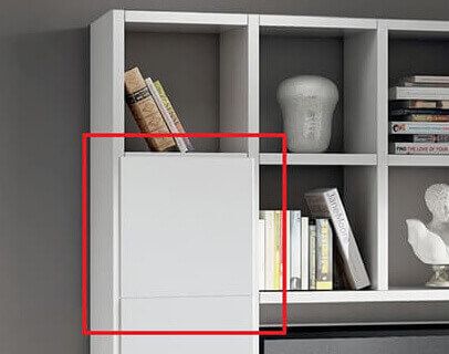 BEVERLY - anta frassinata con apertura sx/dx bianca pareti