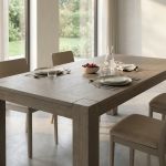 GAREY - tavolo da pranzo allungabile rovere patinato