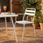 ROMANUS - poltrona da giardino impilabile in ferro