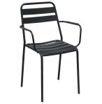 ROMANUS - poltrona da giardino impilabile in ferro