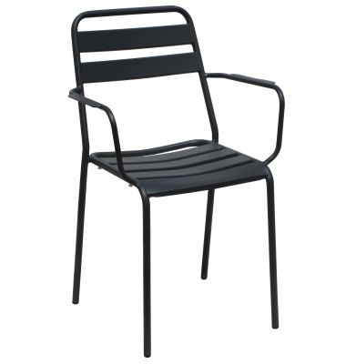 ROMANUS - poltrona da giardino impilabile in ferro