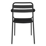 ROMANUS - poltrona da giardino impilabile in ferro