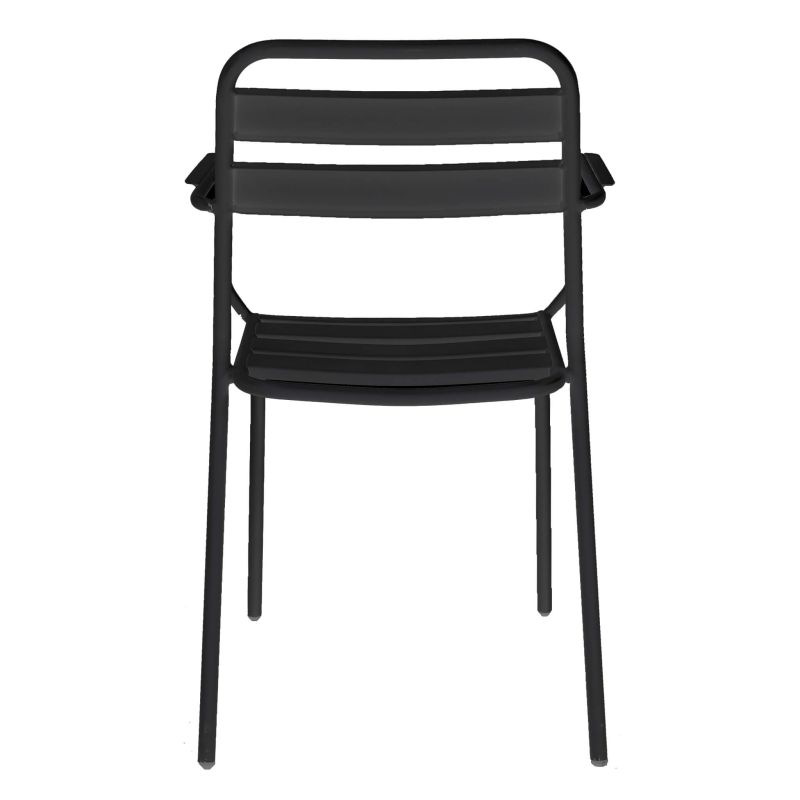 ROMANUS - poltrona da giardino impilabile in ferro