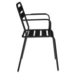 ROMANUS - poltrona da giardino impilabile in ferro