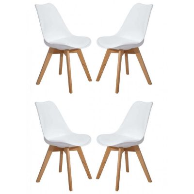 MARGOT - sedia nordica imbottita set da 4