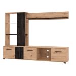 PAULIE - parete attrezzata soggiorno quattro ante moderna minimal in legno