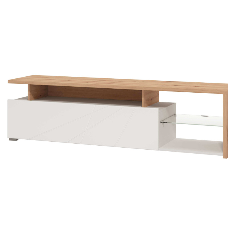 MISTIE - porta tv anta decorata moderno minimal in legno