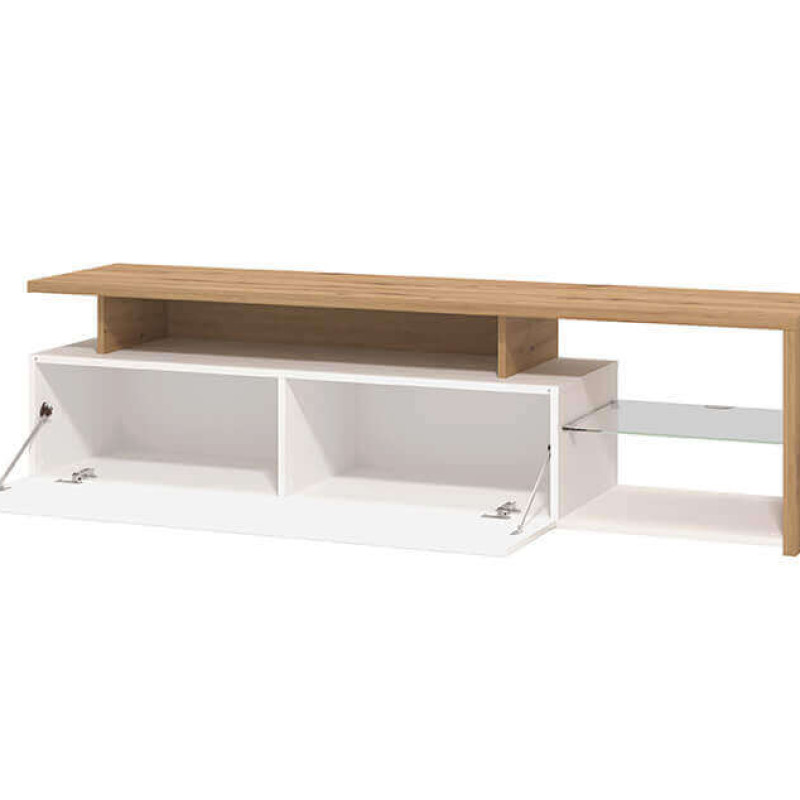 MISTIE - porta tv anta decorata moderno minimal in legno