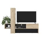 DODO - porta tv moderno colore rovere con un'anta