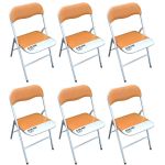 LUCIE - sedia pieghevole salvaspazio set da 6 bicolor