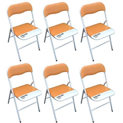 LUCIE - sedia pieghevole salvaspazio set da 6 bicolor