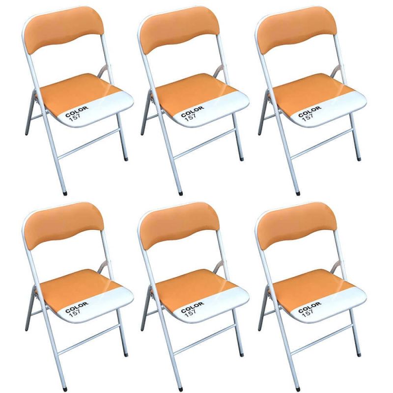 LUCIE - sedia pieghevole salvaspazio set da 6 bicolor