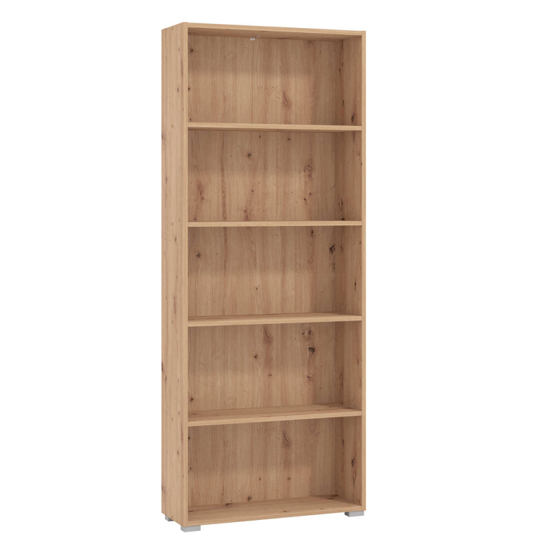 MADDIE - libreria cinque ripiani moderno minimal in legno