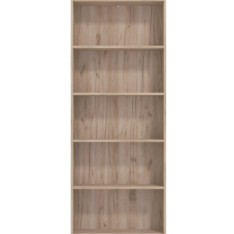 MADDIE - libreria cinque ripiani moderno minimal in legno