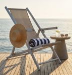 sdraio mare prendisole pieghevole in alluminio e textilene cm 98 x 67,5 x 106 h