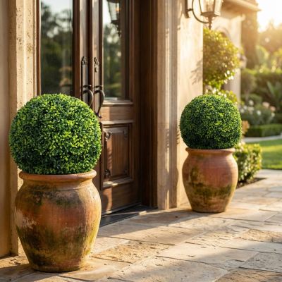 Sfera di bosso artificiale