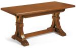 DUSTIN - tavolo da pranzo allungabile in legno massello cm 180/225/270/315/360 X 100