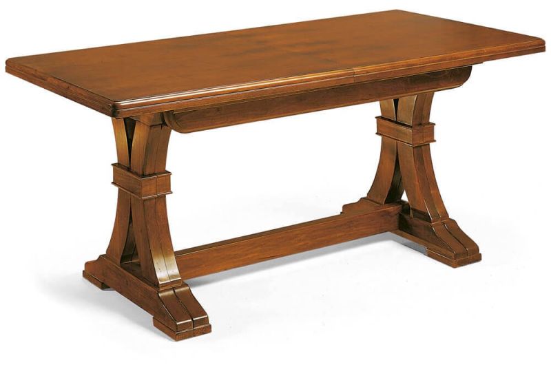 DUSTIN - tavolo da pranzo allungabile in legno massello cm 180/225/270/315/360 X 100
