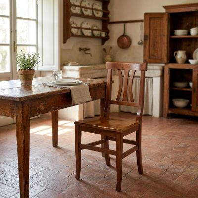 ISABELLE - sedia curve in legno massello