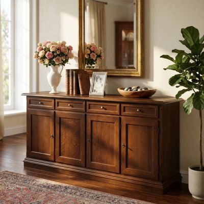 CECILY - credenza in legno cm 205 x 42 x 86 h