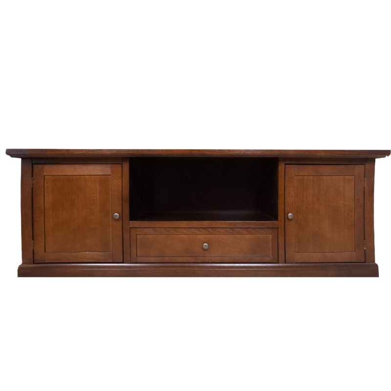 CLAYTON - mobile porta tv in legno massello cm 45 x 160 x 56 h