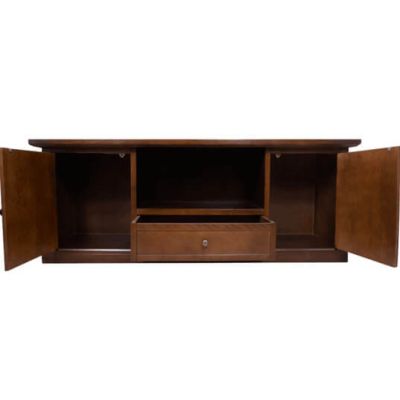 CLAYTON - mobile porta tv in legno massello cm 45 x 160 x 56 h