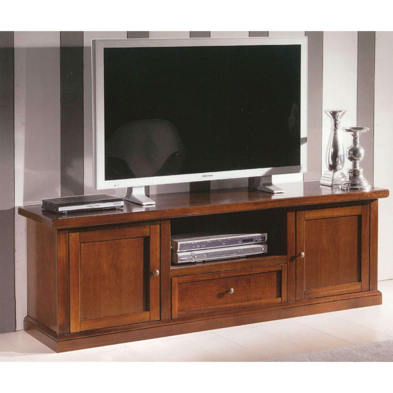 CLAYTON - mobile porta tv in legno massello cm 45 x 160 x 56 h
