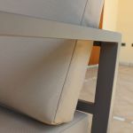 AULUS - salotto da giardino in alluminio 4 posti