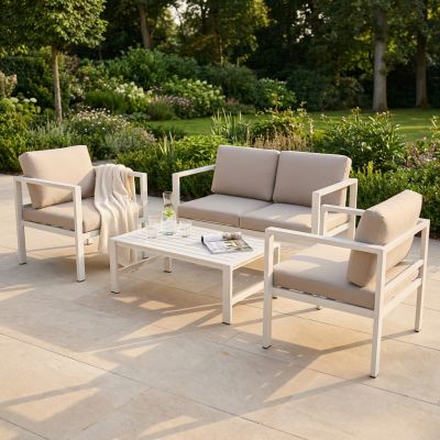 AULUS - salotto da giardino in alluminio 4 posti