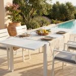 DEXTER - tavolo da giardino allungabile in alluminio da 160 x 90 cm