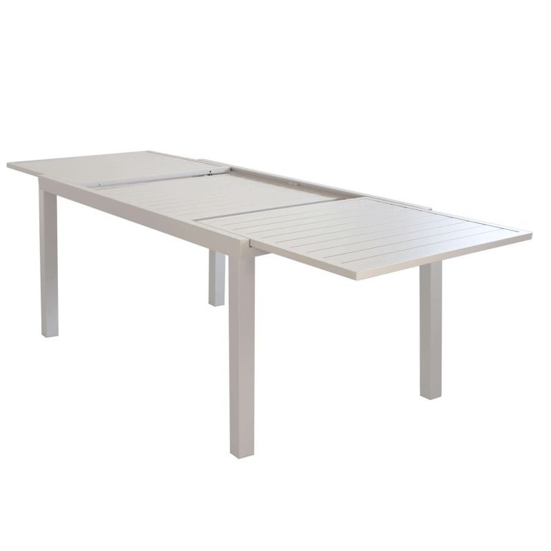 DEXTER - tavolo da giardino allungabile in alluminio da 160 x 90 cm