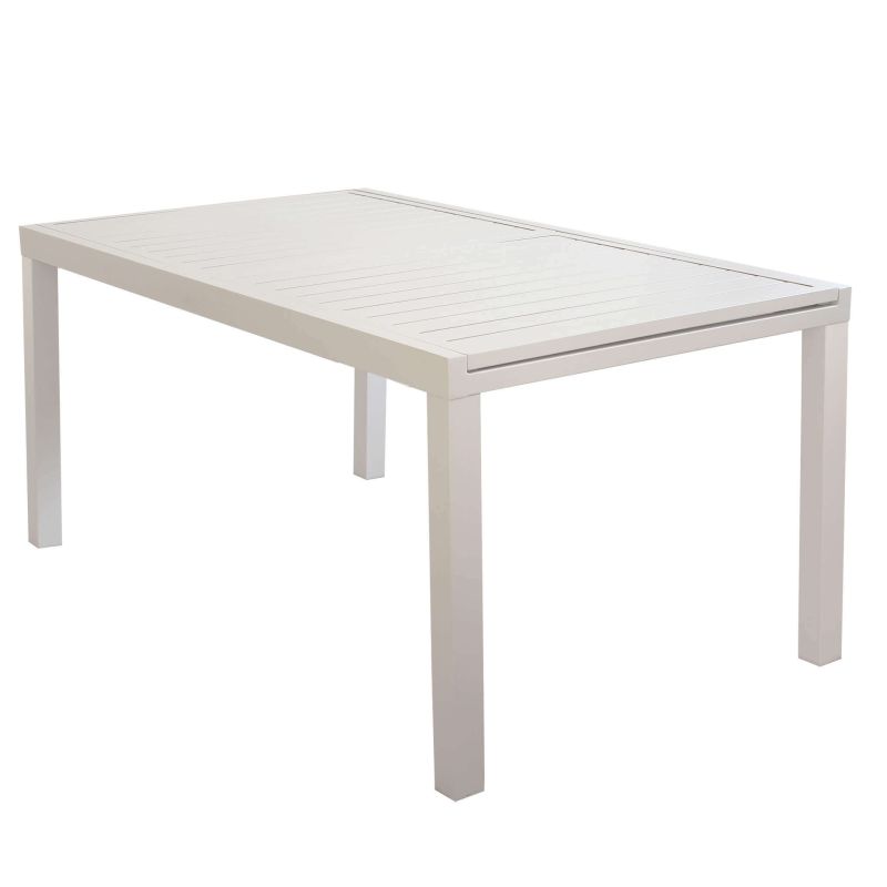 DEXTER - tavolo da giardino allungabile in alluminio da 160 x 90 cm