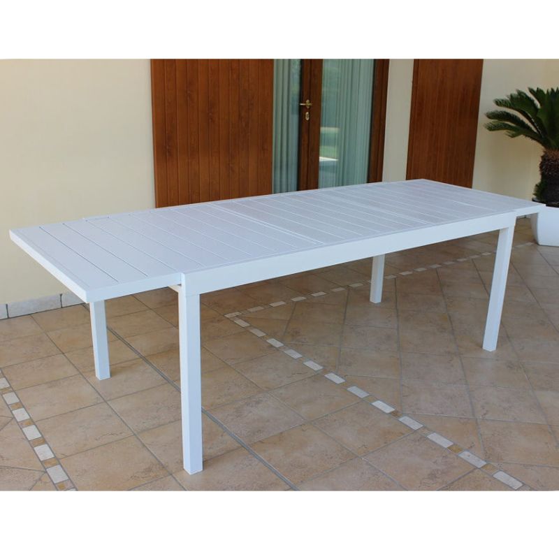 DEXTER - tavolo da giardino allungabile in alluminio da 200 x 100 cm