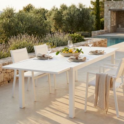 DEXTER - tavolo da giardino allungabile in alluminio da 200 x 100 cm