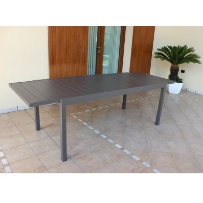 DEXTER - tavolo da giardino allungabile in alluminio da 200 x 100 cm