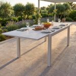 DEXTER - tavolo da giardino allungabile in alluminio da 200 x 100 cm