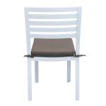 DEXTER - sedia da giardino in alluminio impilabile con cuscino