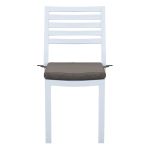 DEXTER - sedia da giardino in alluminio impilabile con cuscino