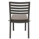DEXTER - sedia da giardino in alluminio impilabile con cuscino