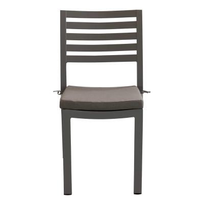 DEXTER - sedia da giardino in alluminio impilabile con cuscino