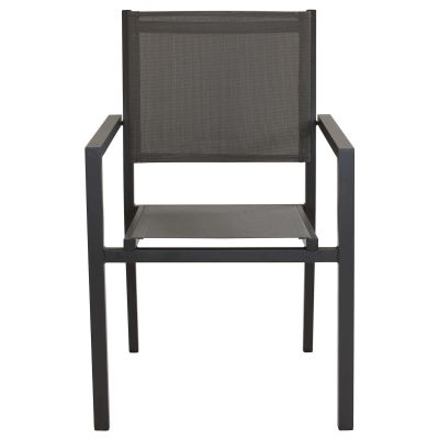 VENUS - poltrona da giardino in alluminio e textilene impilabile